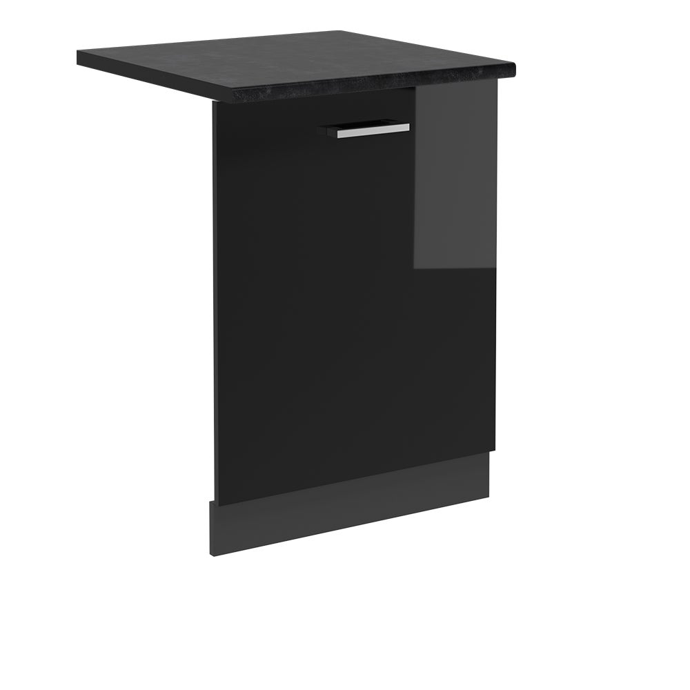 Vicco Panel przedni zmywarki R-Line, Czarny wysoki połysk, 60 cm , BP Antracyt