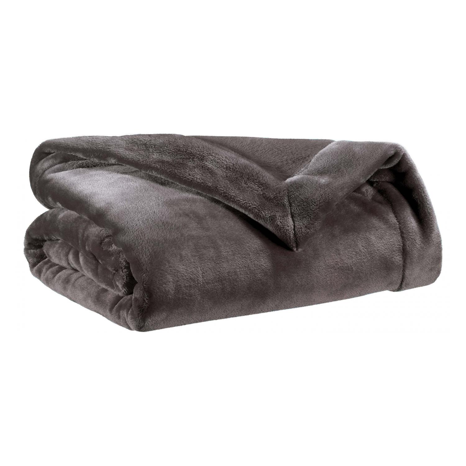 Plaid Tender asphalte 150 x 200 cm Vivaraise - 5