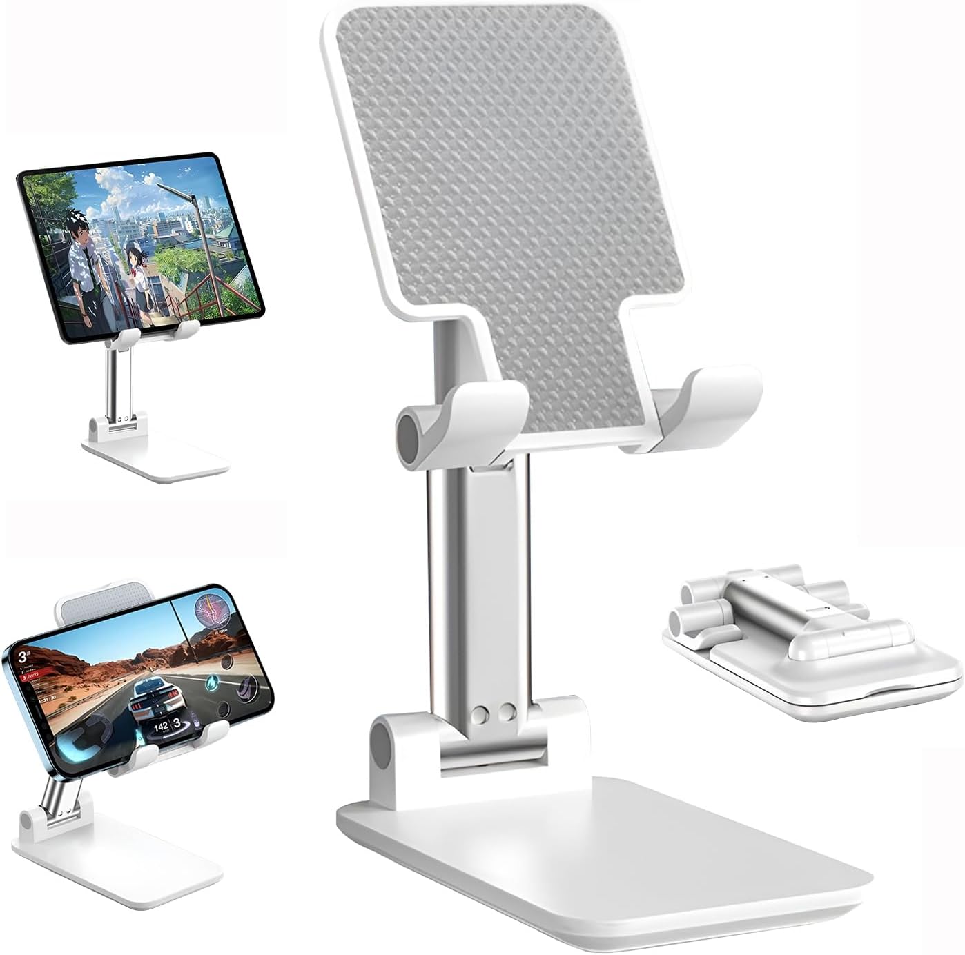 Porta Cellulare Regolabile Universale Supporto Regolabile Per Cellulare E Tablet Da Scrivania - In Lega Di Alluminio, Con Base Antiscivolo, Angolo Regolabile Supporto Per IPad IPhone Samsung - Foto 7