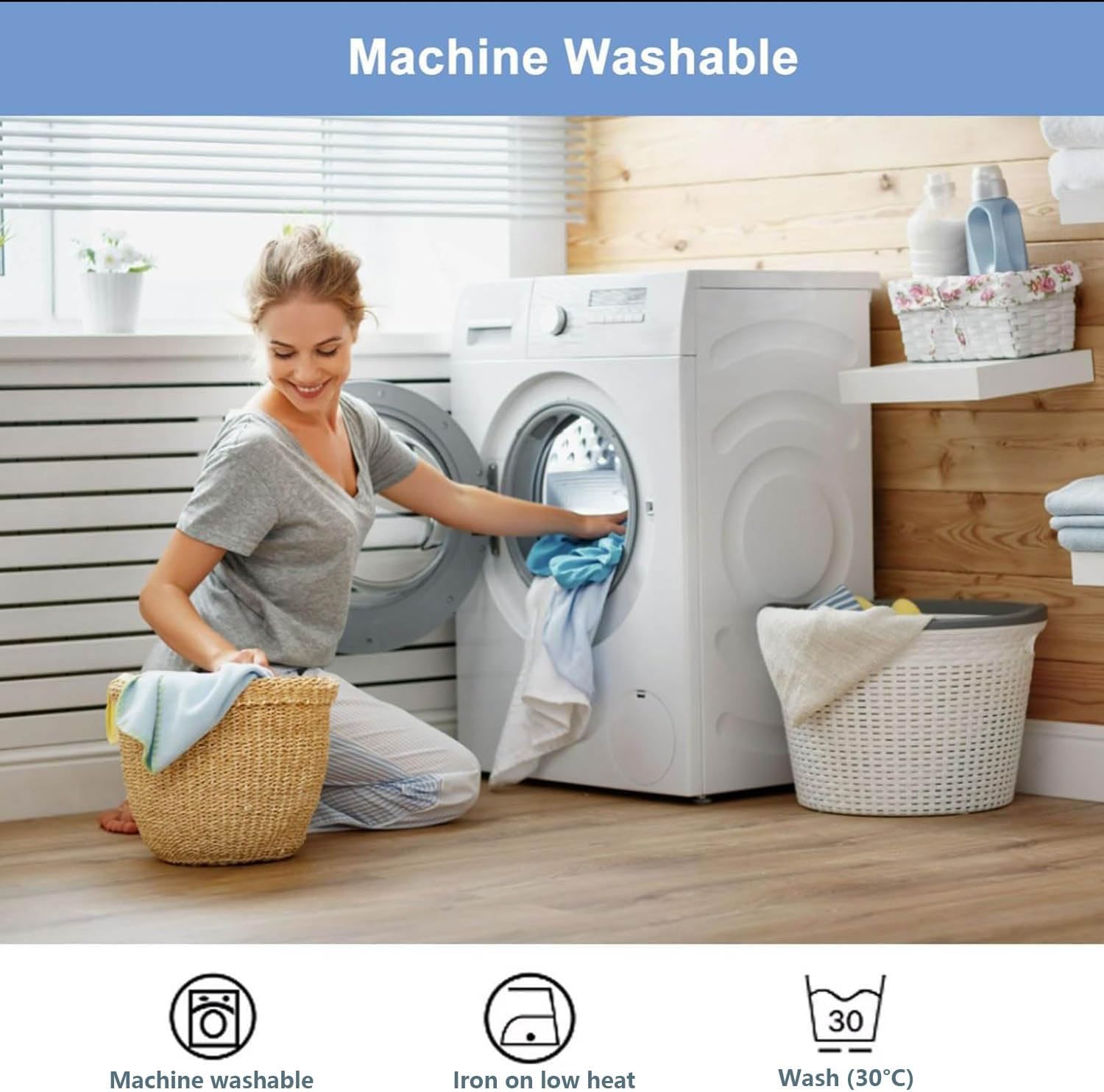 Copritestata (180 cm, grigio scuro), elasticizzata, lavabile, per letto matrimoniale, velluto quattro stagioni, ideale per la decorazione della camera - 5