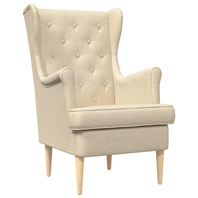 Fauteuil Crème Tissu