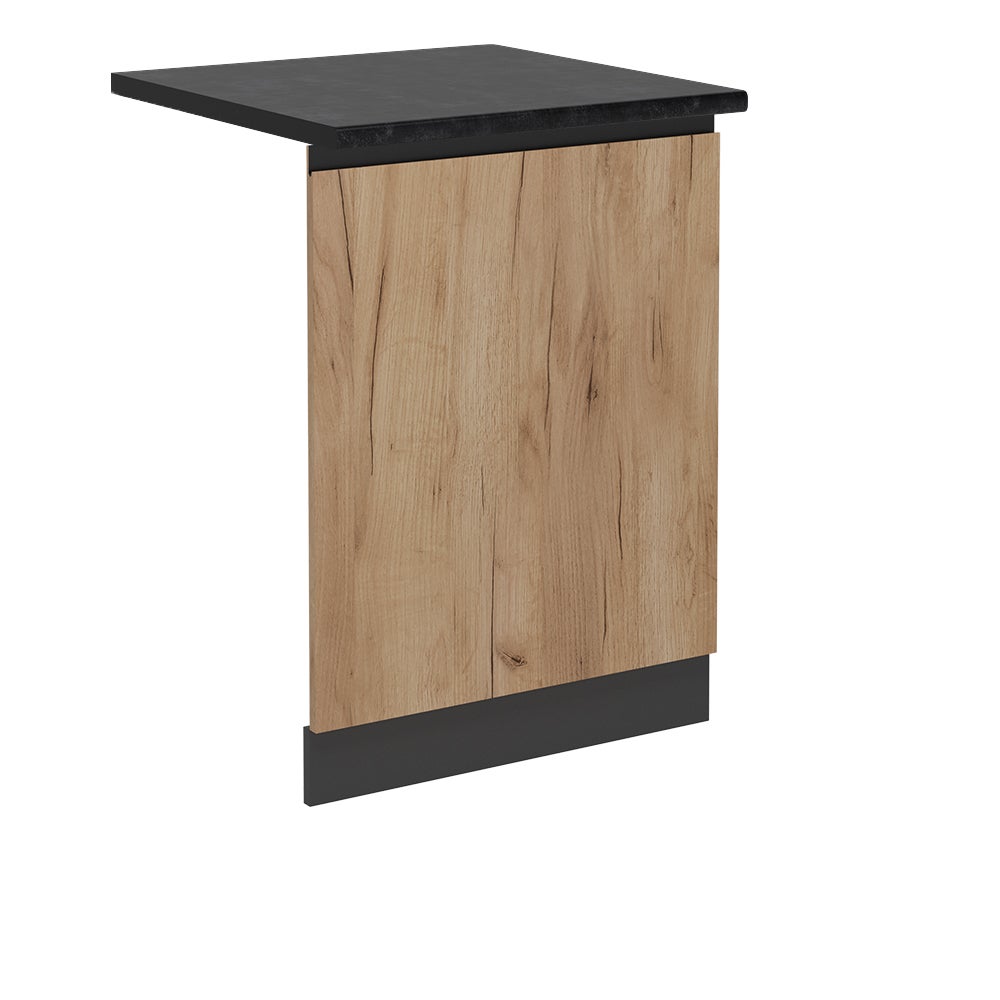 Vicco Panel przedni zmywarki R-Line, Złoty dąb energetyczny, 60 cm J-Shape, BP Antracyt