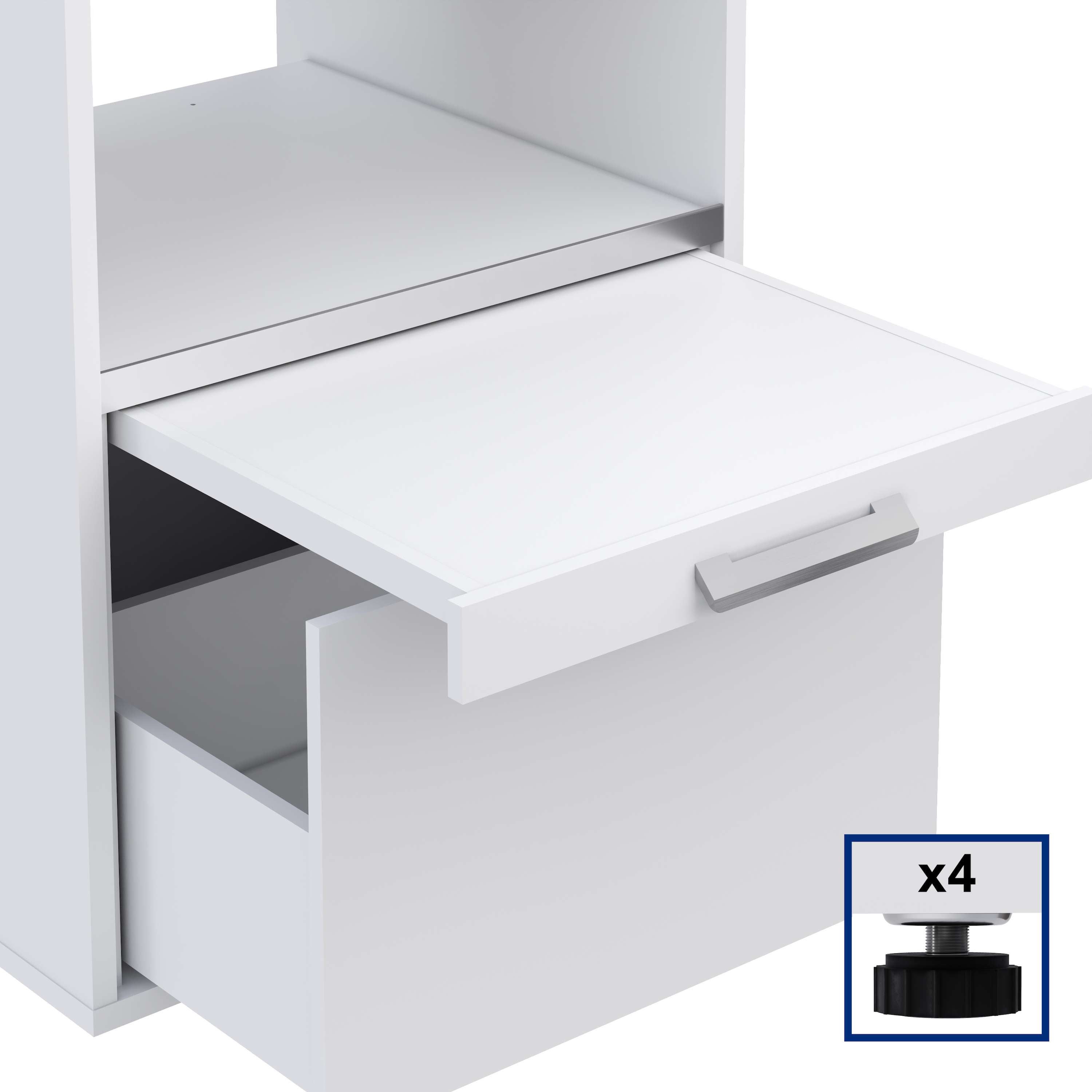 Mueble armario para lavadora T-BATH 67,2x144cm blanco - 7