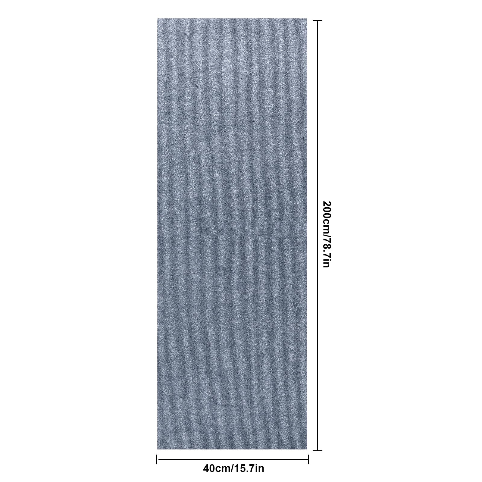 MINICLOSS Tapis d'escalier autocollant , tapis découpable et réutilisable, tapis adhésif pour le bureau et la maison (kaki) - 2