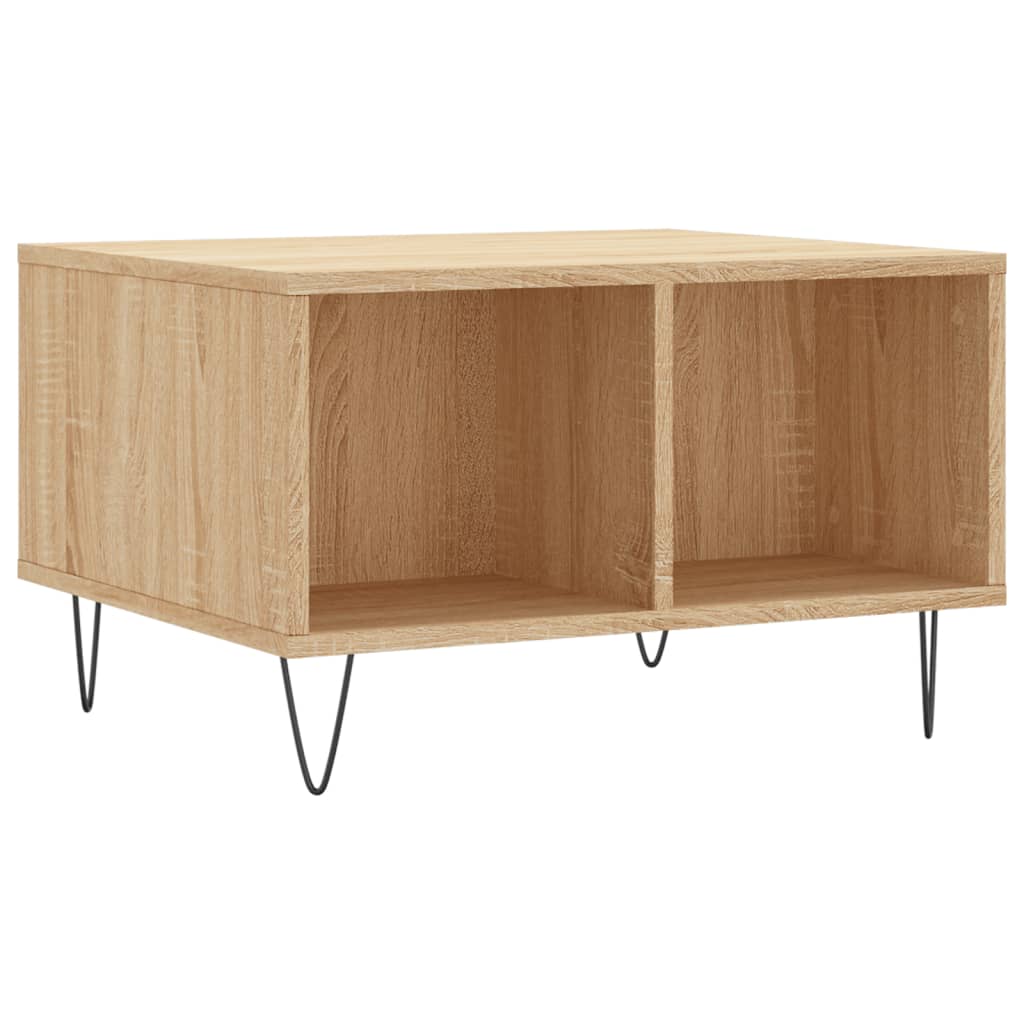 Table Basse D'appoint Carrée Blanc 100x100x31 Cm - Bois D'ingénierie, Plateau Robuste, Rangement, Design Moderne - 13