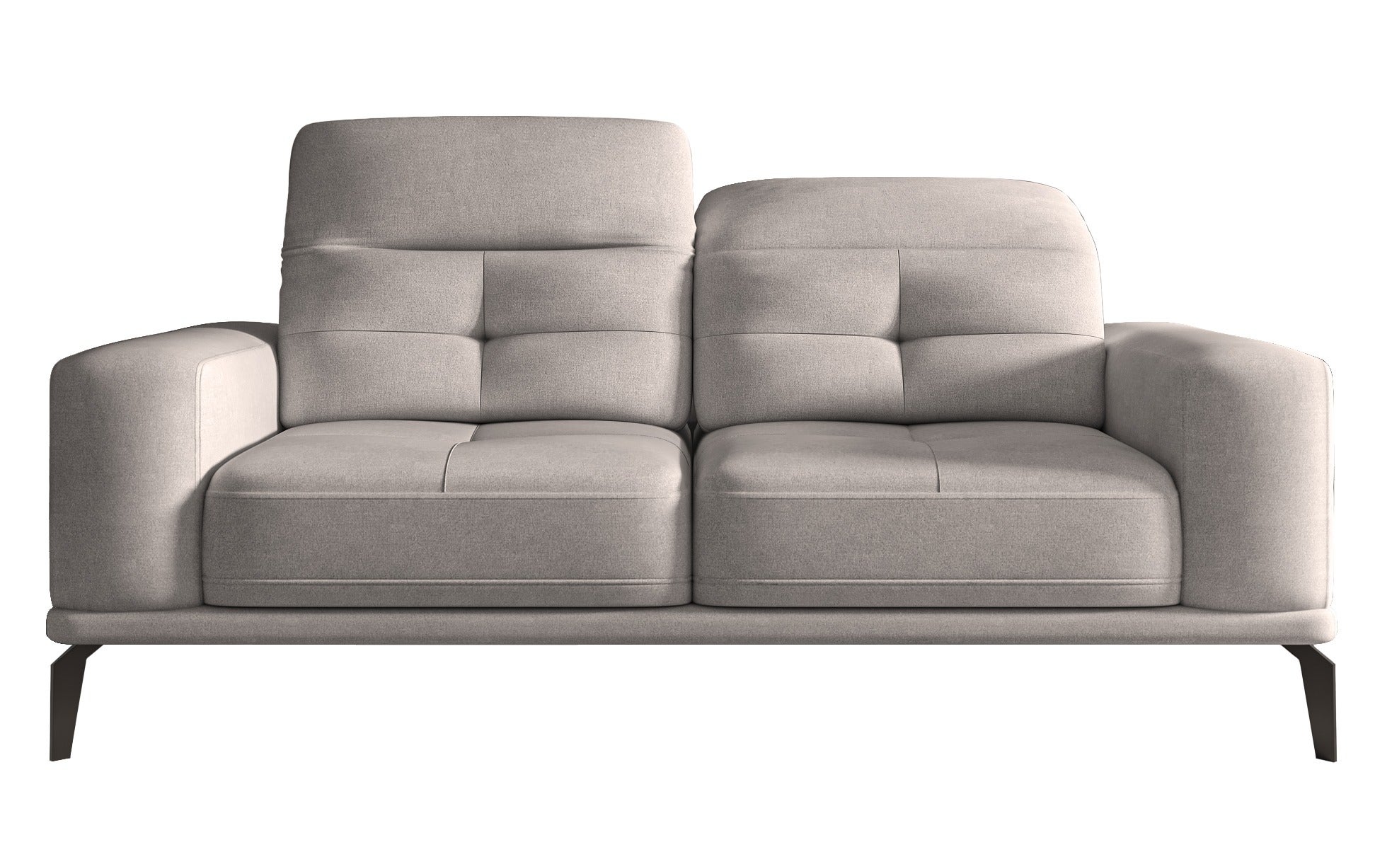 Canapé 3 places en tissu chiné gris clair style contemporain SAVATO