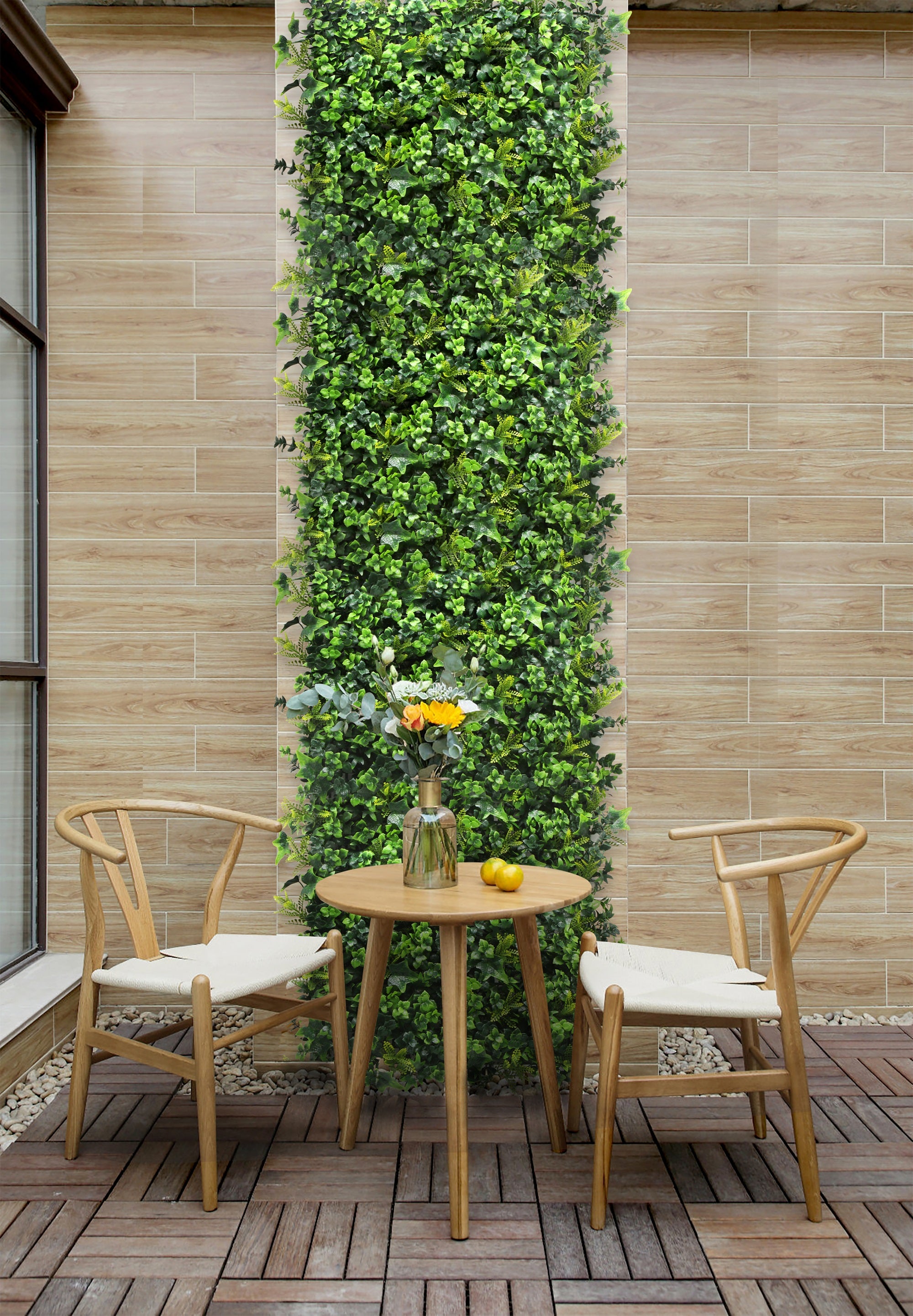 Feuillage artificiel lierre 1 m² – effet le plus naturel pour mur intérieur et extérieur - 8