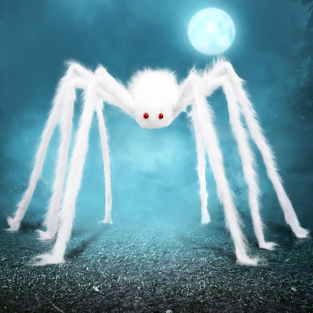 Bannière Halloween Géante Tingjoo - Araignée 7 X 16 Pieds (2,13 X 4,88 M) Pour Porte De Garage