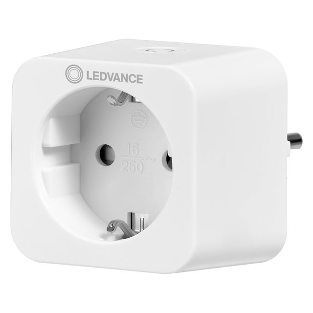 LEDVANCE Smart+ Plug, Prise à interrupteur ZigBee, pour le contrôle de l'éclairage dans votre maison intelligente, directement compatible avec Echo