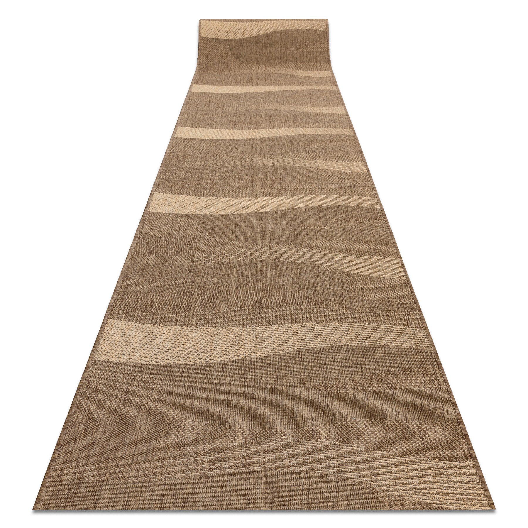 CHODNIK SIZAL FLOORLUX wzór 20212 coffee / mais 70 cm 70x480 cm