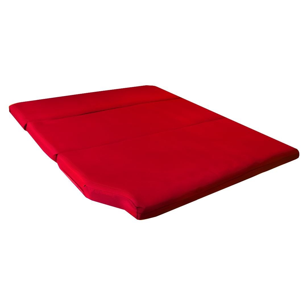 Colchón para mercedes vito w639 con muebles - 5cm de grosor con 30kg/m3 y 3cm de viscoelástica - rojo