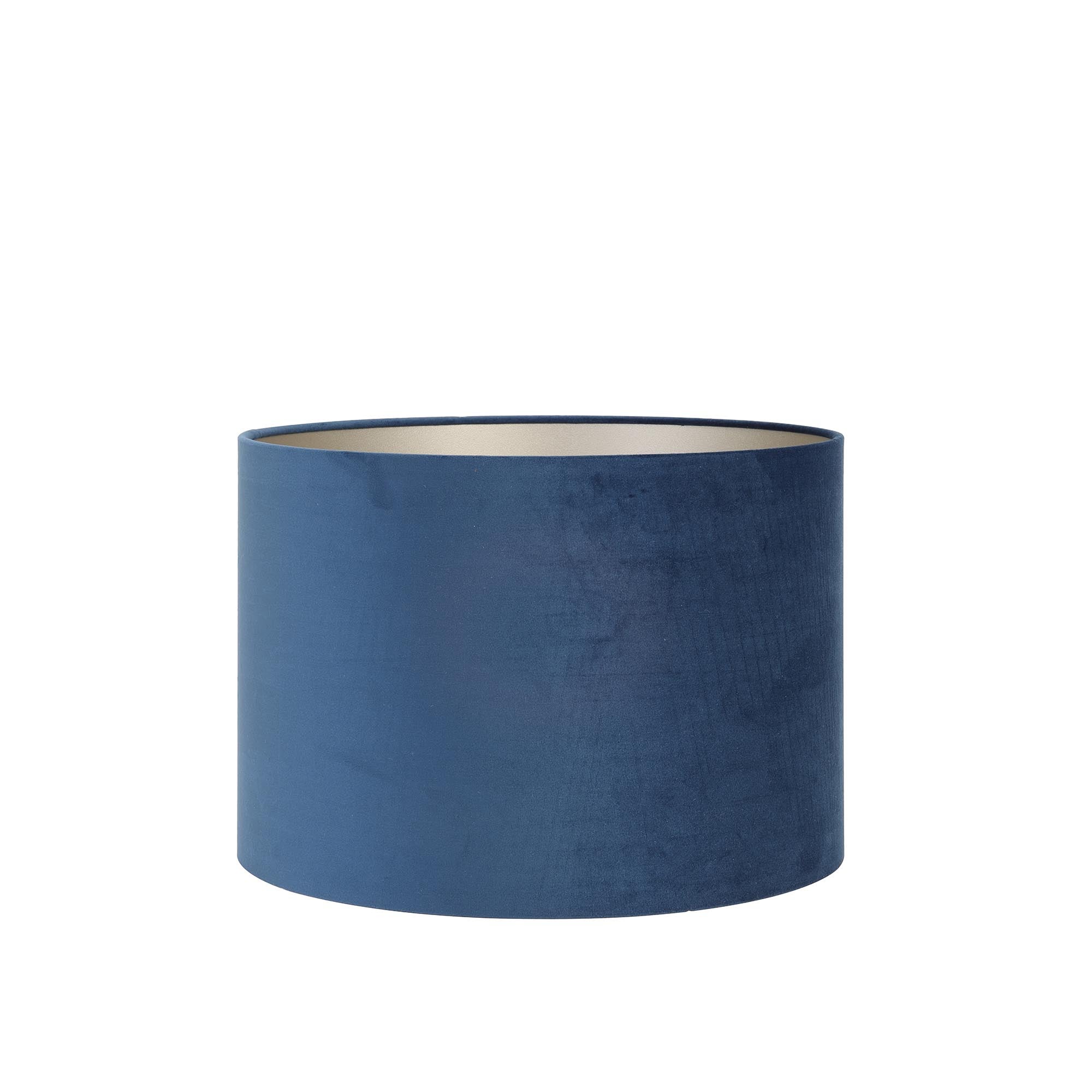 Light & Living Abat-jour cylindre Velours - Petrol Blue - Ø30x21cm ...