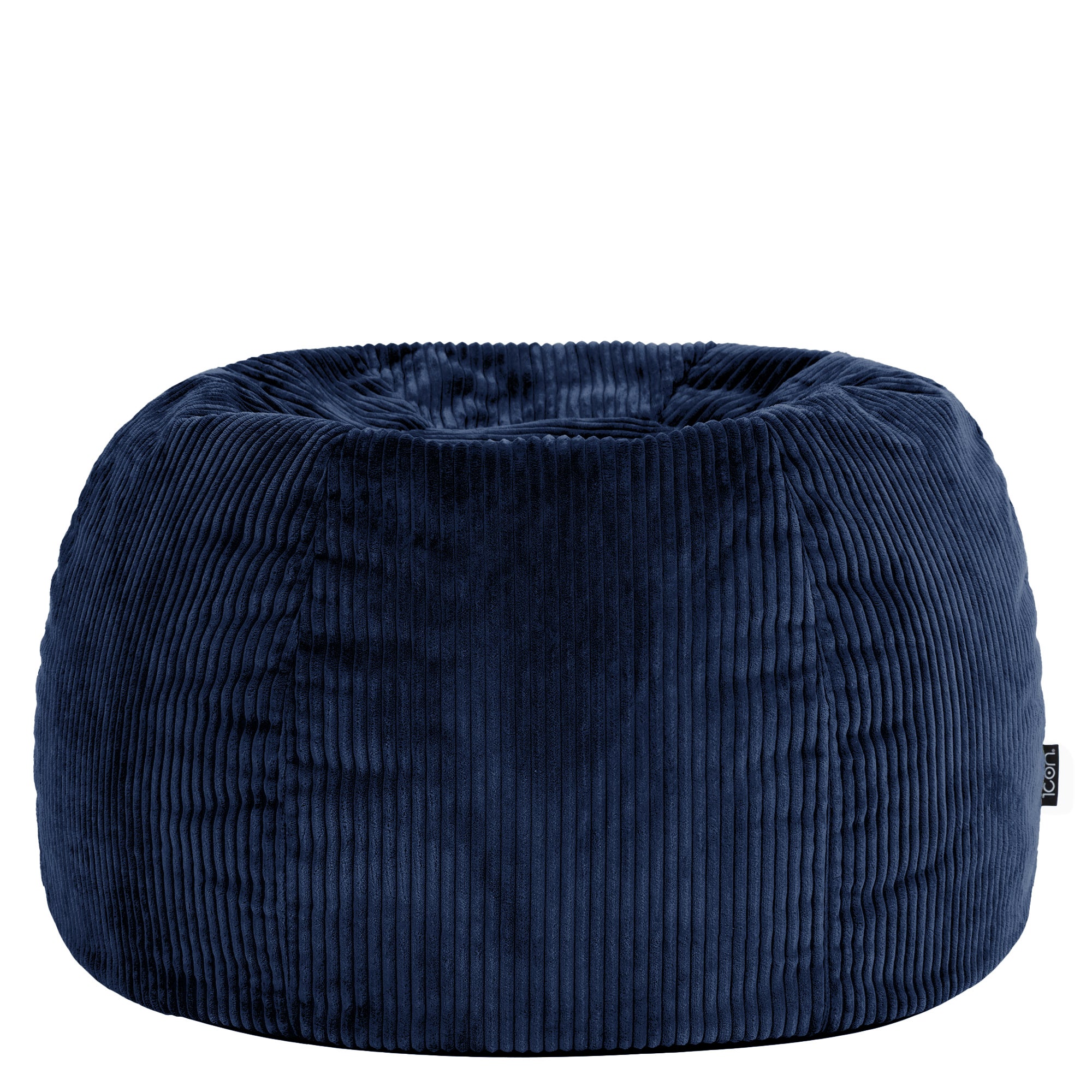 Pouf fauteuil Icon velours côtelé bleu marine, salon, chambre, 85x85cm, Made in Allemagne, Oeko-Tex® - 6