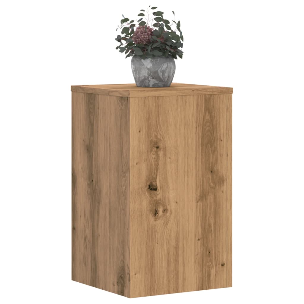 Supports pour plantes 2 pcs chêne artisanal bois ingénierie - 3