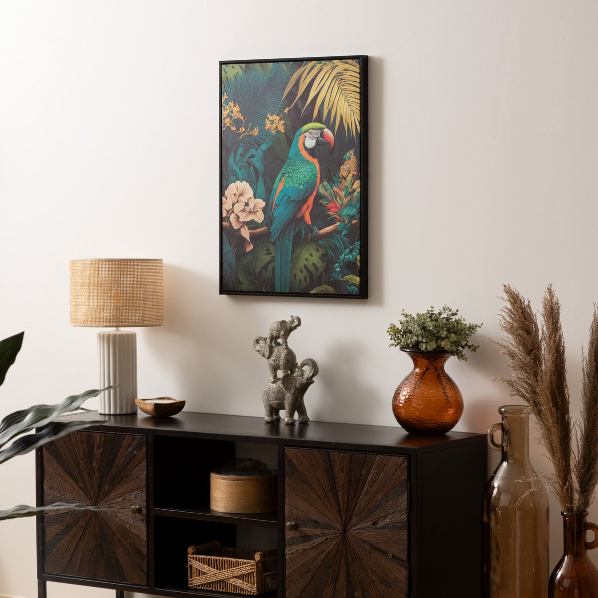 Toile imprimée encadrée Charlène 50x70cm - Atmosphera créateur d'intérieur - 2
