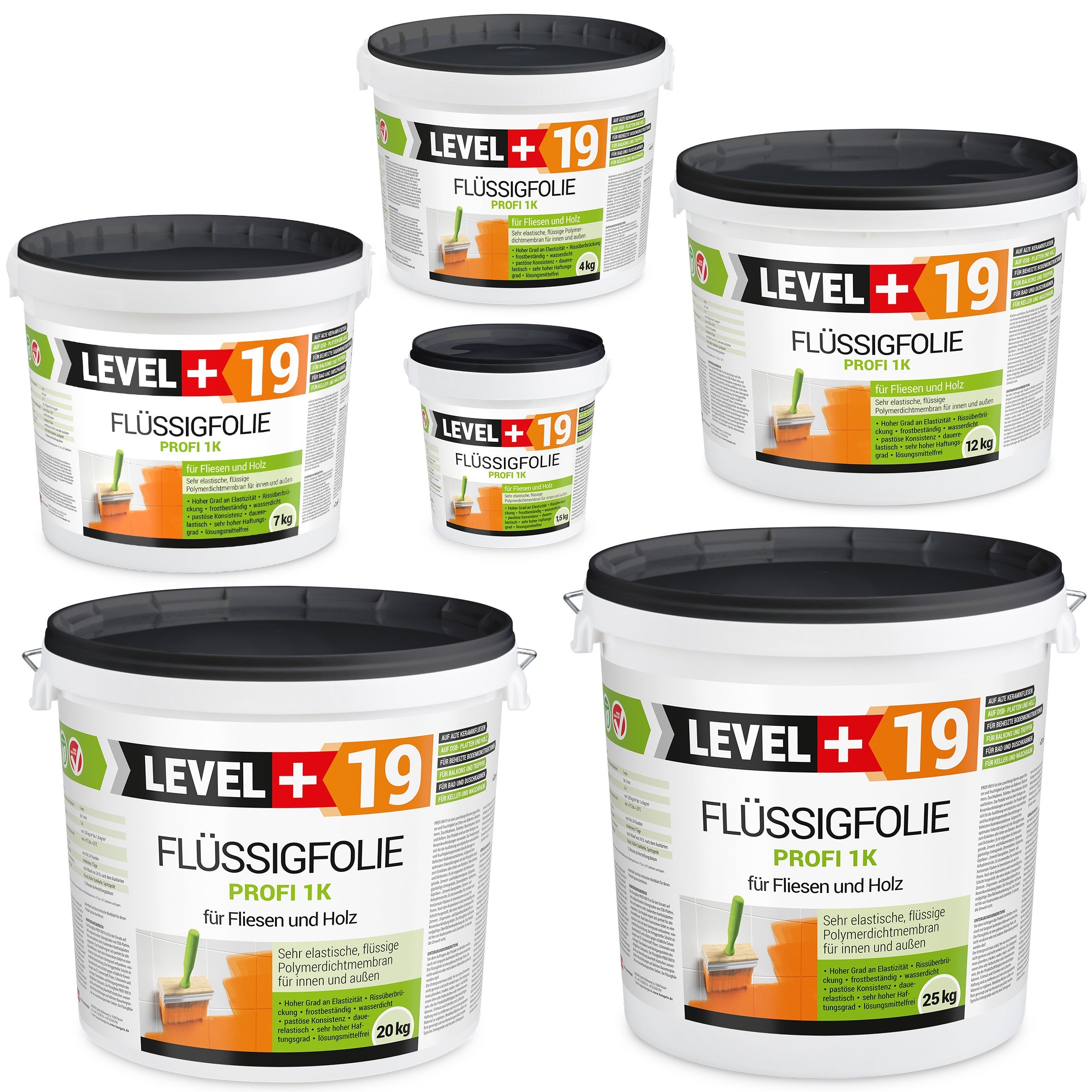 Film liquide film d'étanchéité professionnel étanchéité carrelage bois RM19 - 1,5KG - 5