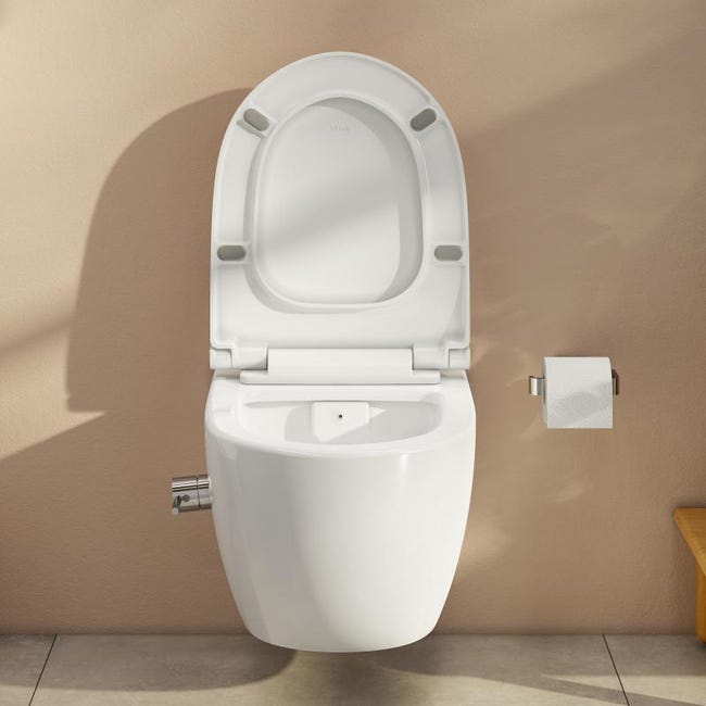 WC Doccia Sospeso Ambra 540 PRO Con Bidet Integrato - Sterilizzatore UV, Sedile Riscaldato, Telecomando E Luce LED - Foto 9