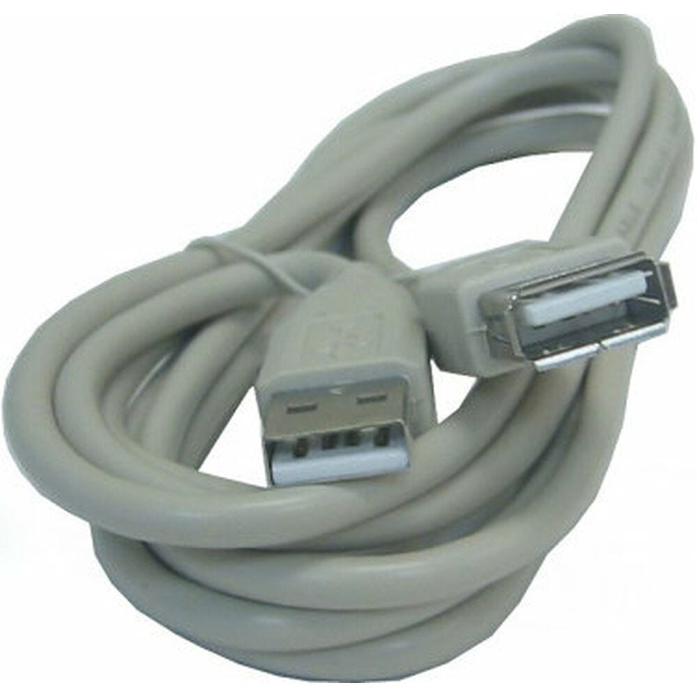 Câble Rallonge à USB 3GO 5m USB 2.0 A M/FM Gris 5 m | Leroy Merlin
