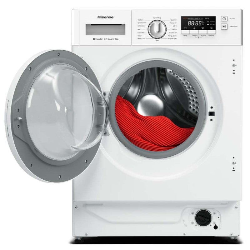 Lavadora Hisense WF3M841BWIES Carga Frontal 8 kg 1400 rpm A Blanca - Imagen 2
