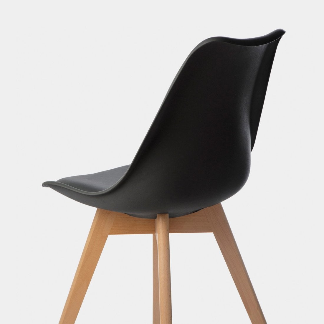 Packs 4 sillas polipropileno negro 48 x 82 cm - 6