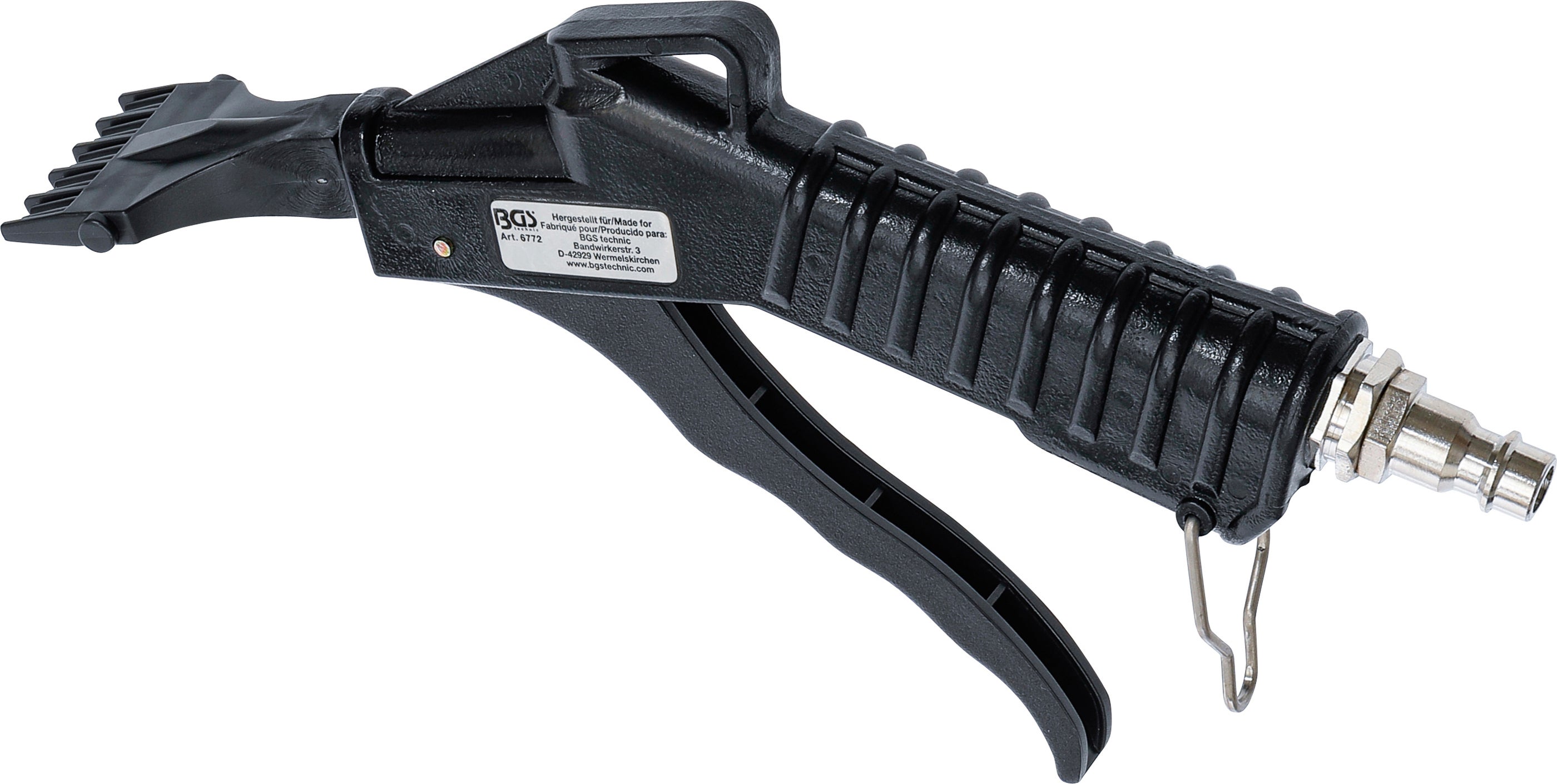 Pistolet do przedmuchiwania sprężonym powietrzem BGS z płaską dyszą - 6772