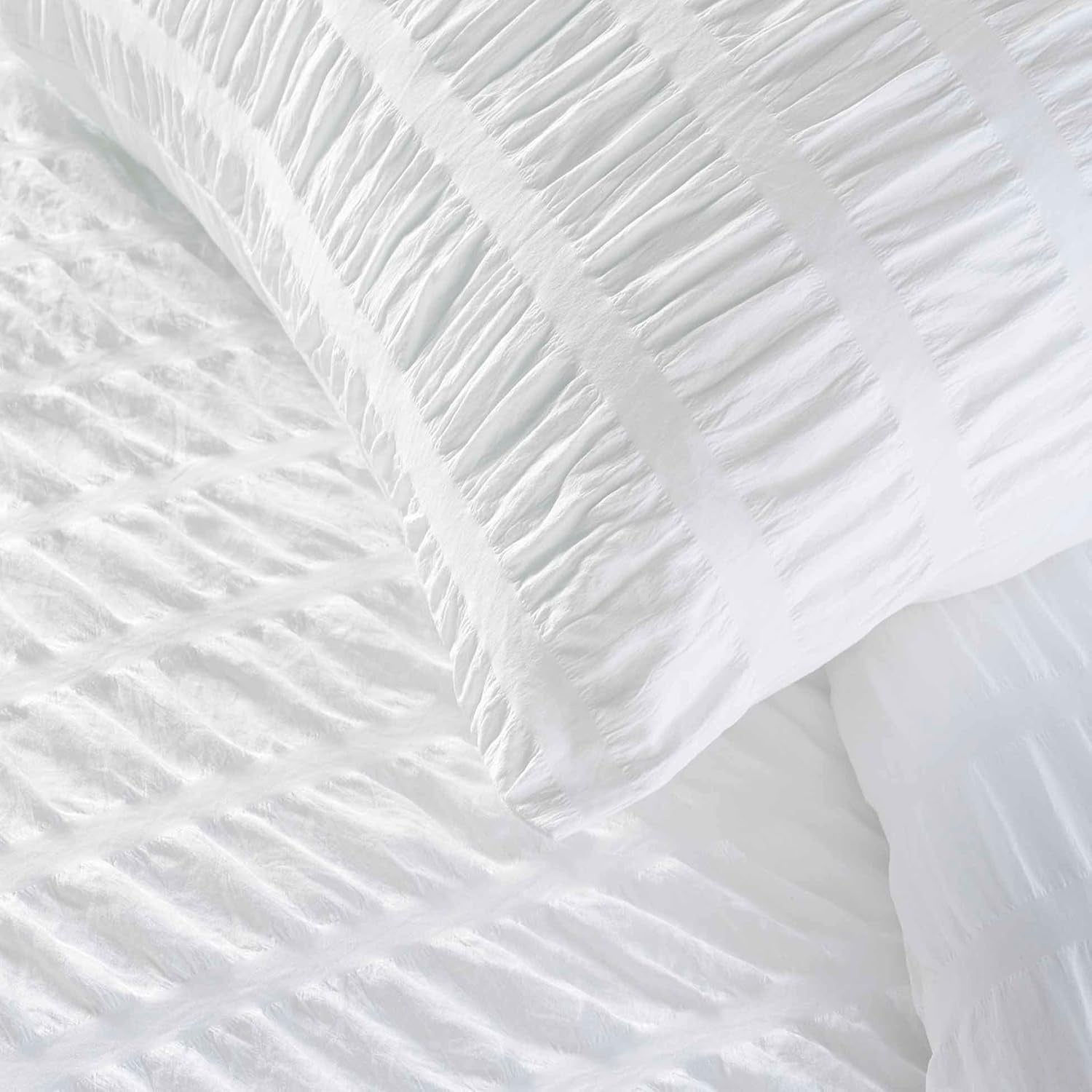 Douceur Plissée - Ensemble Housse de Couette Plissia 240 x 220 cm en Microfibre - 3