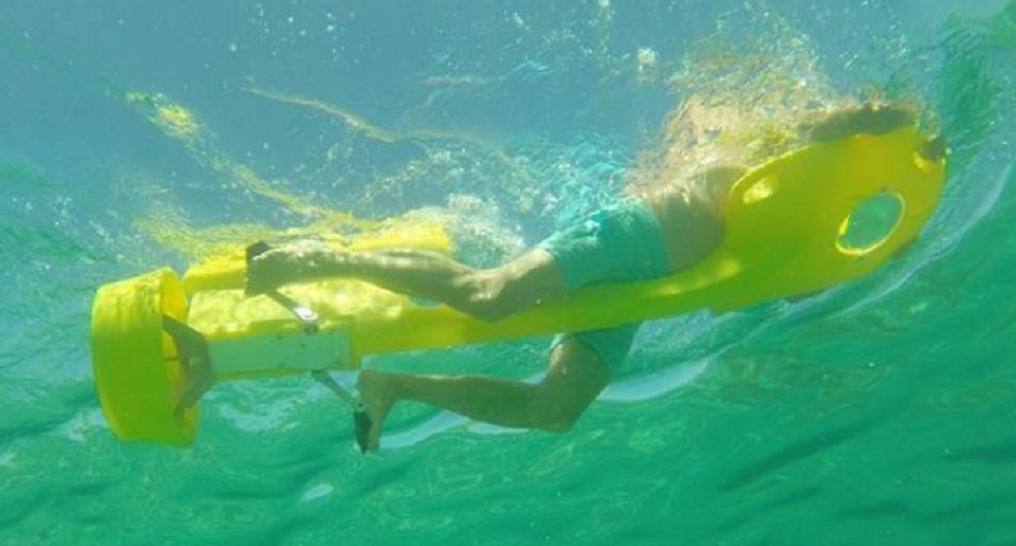 VELOSUB Propulsor aquático a pedais para snorkeling e piscina, flutuador com hélice, alta flutuabilidade e velocidade - 6
