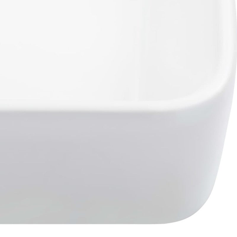 Lavabo 40x30x13 cm Céramique Blanc - 5