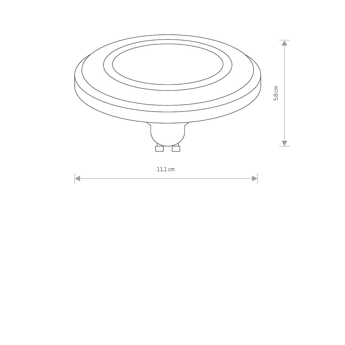 Żarówka LED ES111 9W okrągły przezroczysta Neutralna biel 4000K 870lm Nowodvorski Lighting - 3