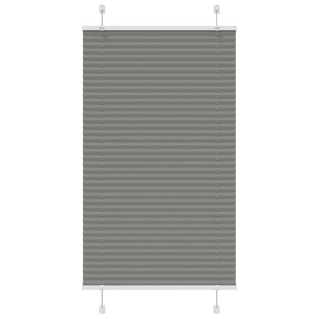 Roleta plisowana antracytowa 75x150 cm Szerokość tkaniny 74,4cm vidaXL