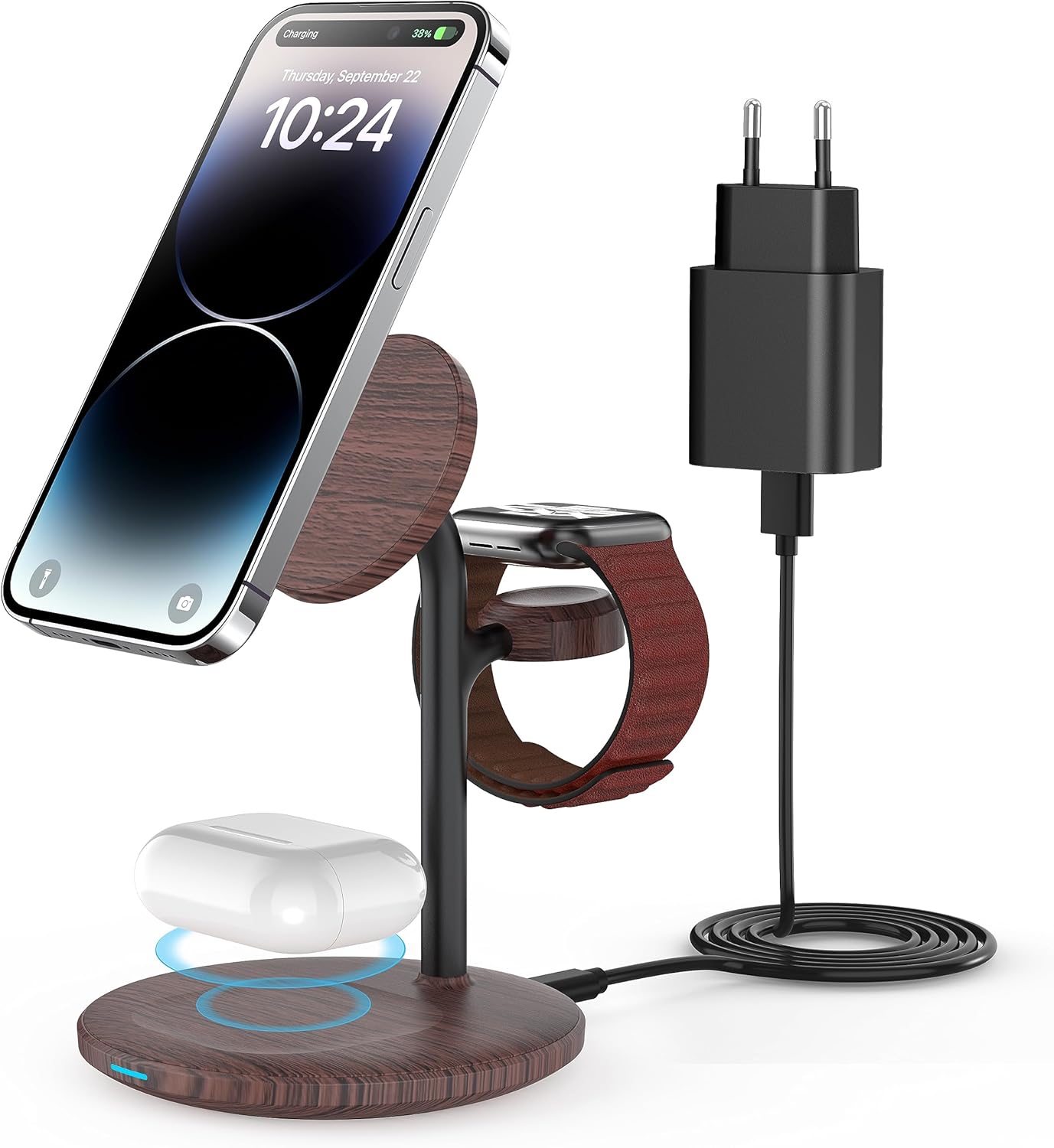 SPGUARD Chargeur Induction, En Chargeur Sans Fil 18W Universel Qi