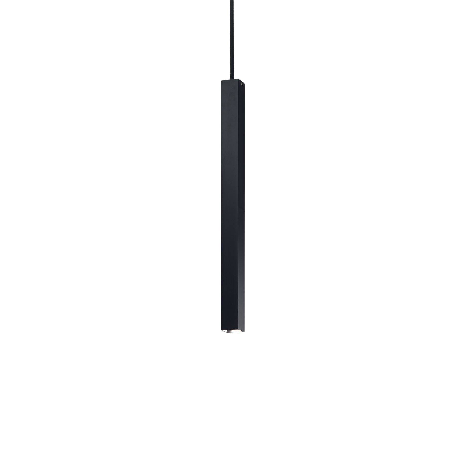 Ideal Lux  Suspension Design Ultrathin Métal Noir 1 Ampoule 55Cm , Leroy Merlin