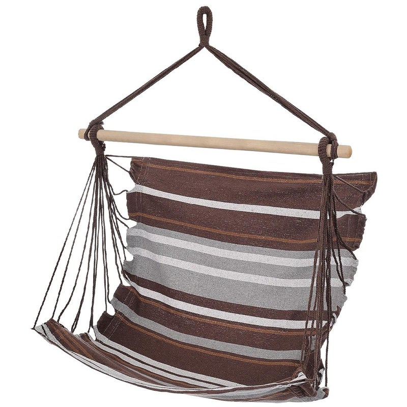 Hamak fotel wiszący brazylijski 100x100 cm brązowy