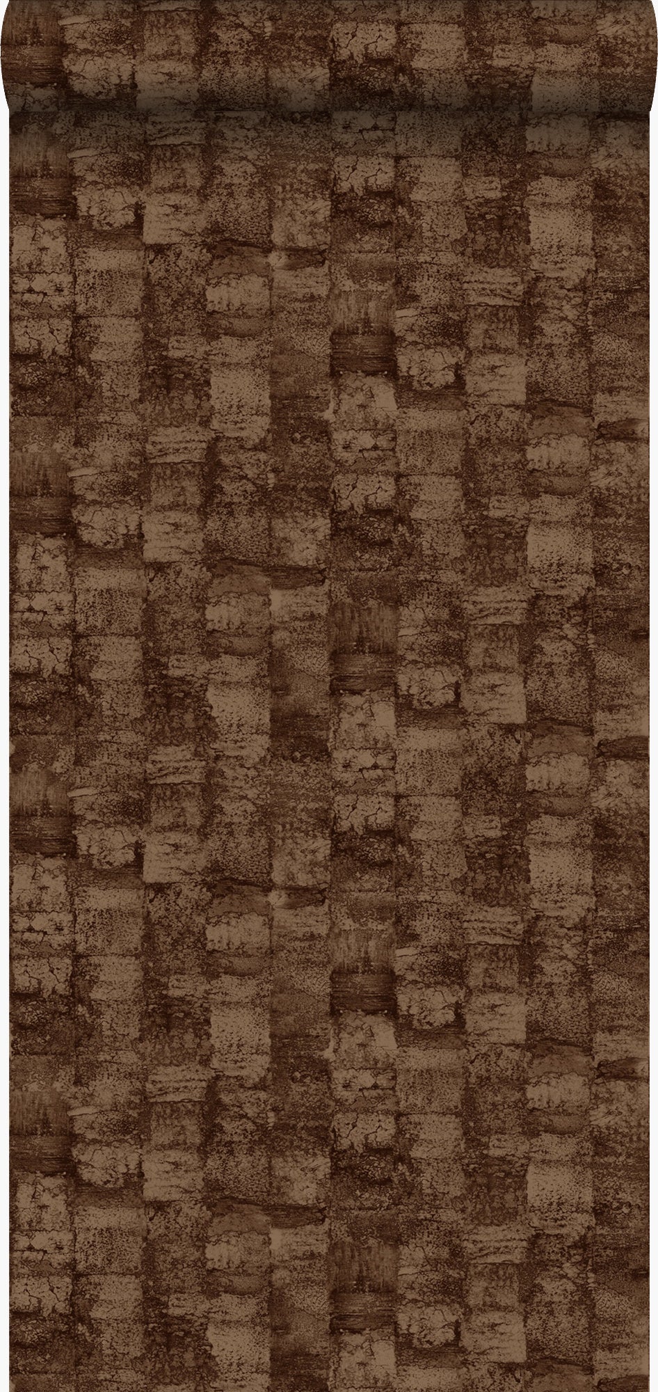 Tapeta ze strukturą błyszczącego miedzianego brązu - 53 cm x 10.05 m - ORIGIN
