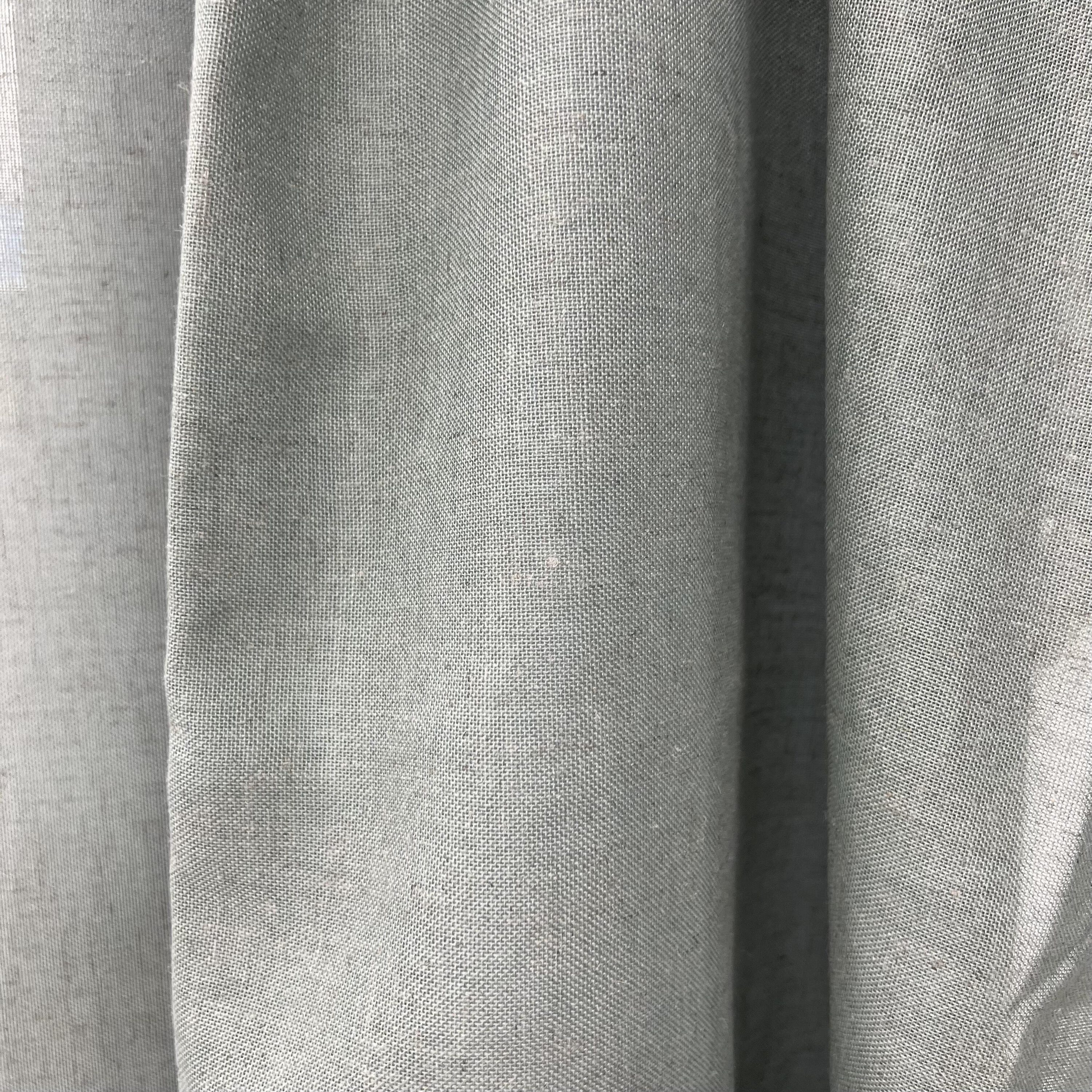 Zasłona zaciemniająca AYDEN - szer. 200 x wys. 270 cm - Tkanina z mieszanki lnu i poliestru - Taupe - INSPIRE - 8