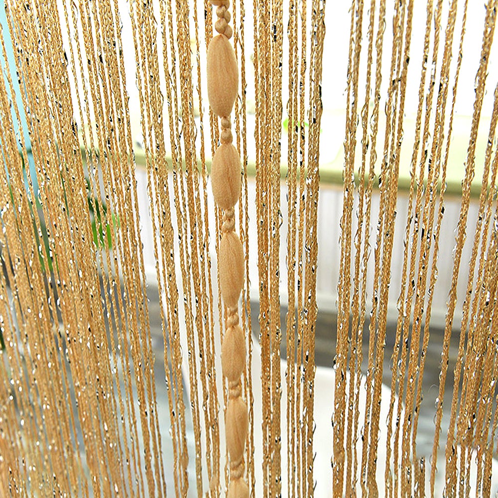 Zasłony sznurkowe o długości 200 cm, eleganckie zasłony w kształcie latarni, idealne do studia, okna, ściany, drzwi, na wesele, przyjęcie, w kolorze