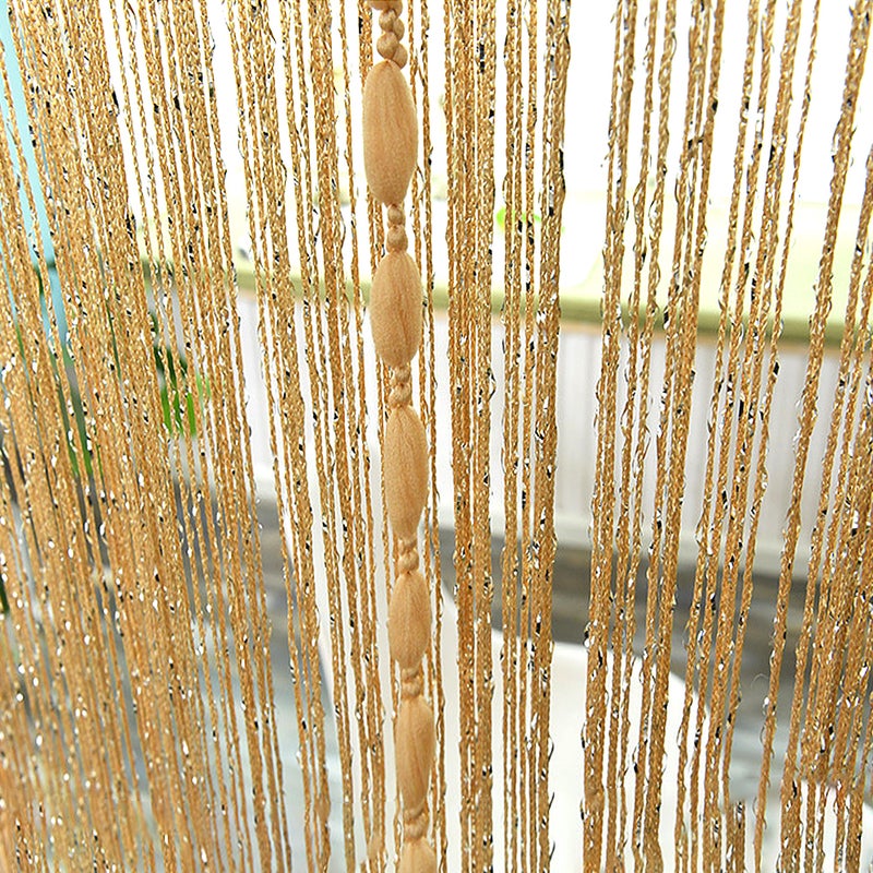 Zasłony sznurkowe o długości 200 cm, eleganckie zasłony w kształcie latarni, idealne do studia, okna, ściany, drzwi, na wesele, przyjęcie, w kolorze