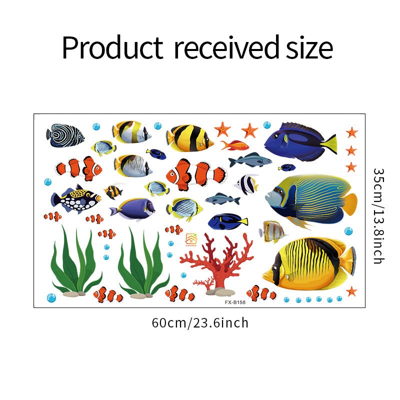 Stickers muraux Poissons tropicaux Sous la mer Bébé N | Leroy Merlin