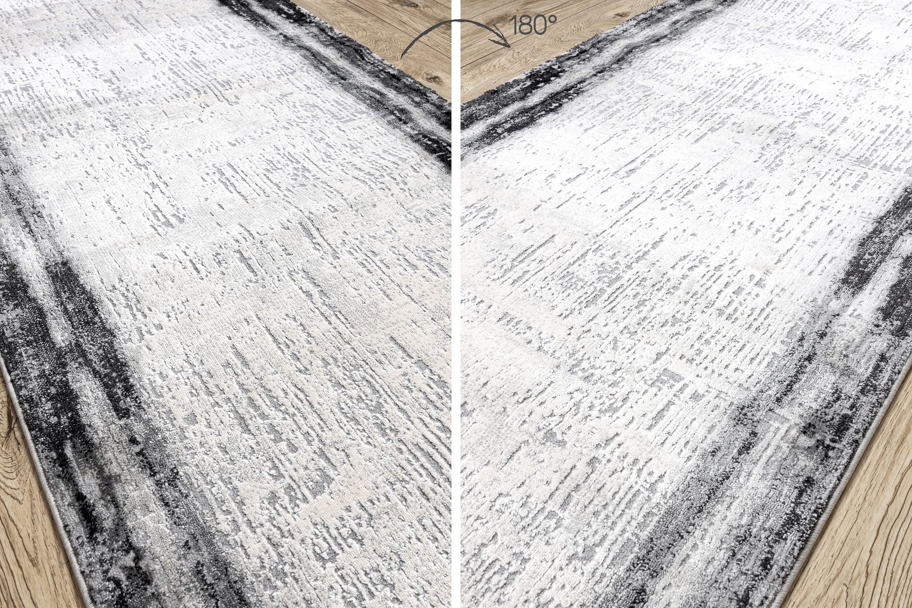Tapis de couloir TULS 51235 moderne, anthracite 90 cm 90x880 cm - 4
