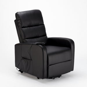 Poltrona ufficio direzionale ad altezza regolabile in ecopelle con ruote ELEGANC