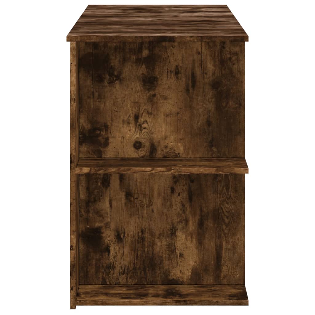 Bureau，Table de travail，Table d'étude chêne fumé 140x50x75 cm bois d'ingénierie CFW185858 - 5