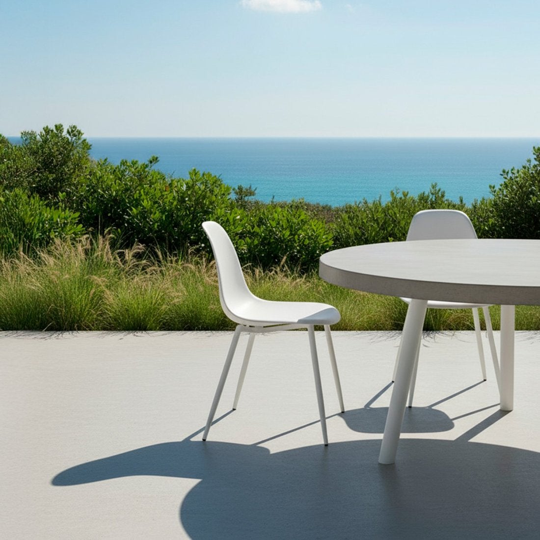 Sedia in polipropilene bianco Nina - 4