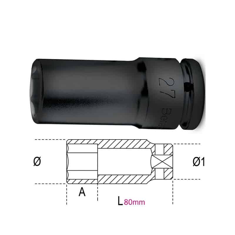 Tige De Potence Allonge 80 Mm – Noir – Diamètre 22,2 Mm – F&R – Neuve