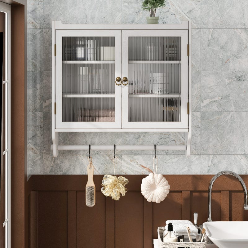 Armadietto da Parete Blu Costway: Arredo Bagno e Cucina di Design Armadietto da Parete Blu Costway: Arredo Bagno e Cucina di Design