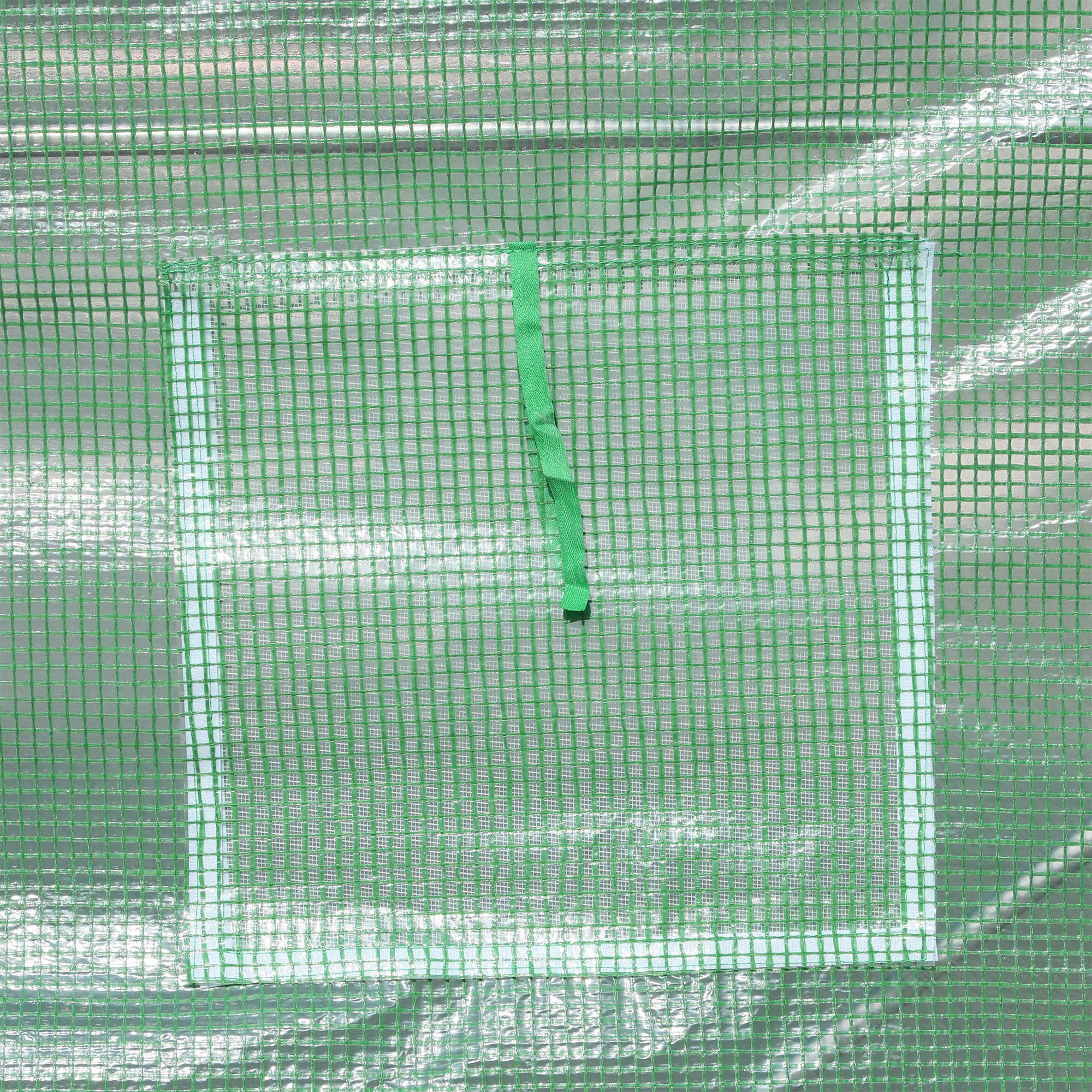 Serre tunnel de jardin métal 6 m² Outsunny - 9