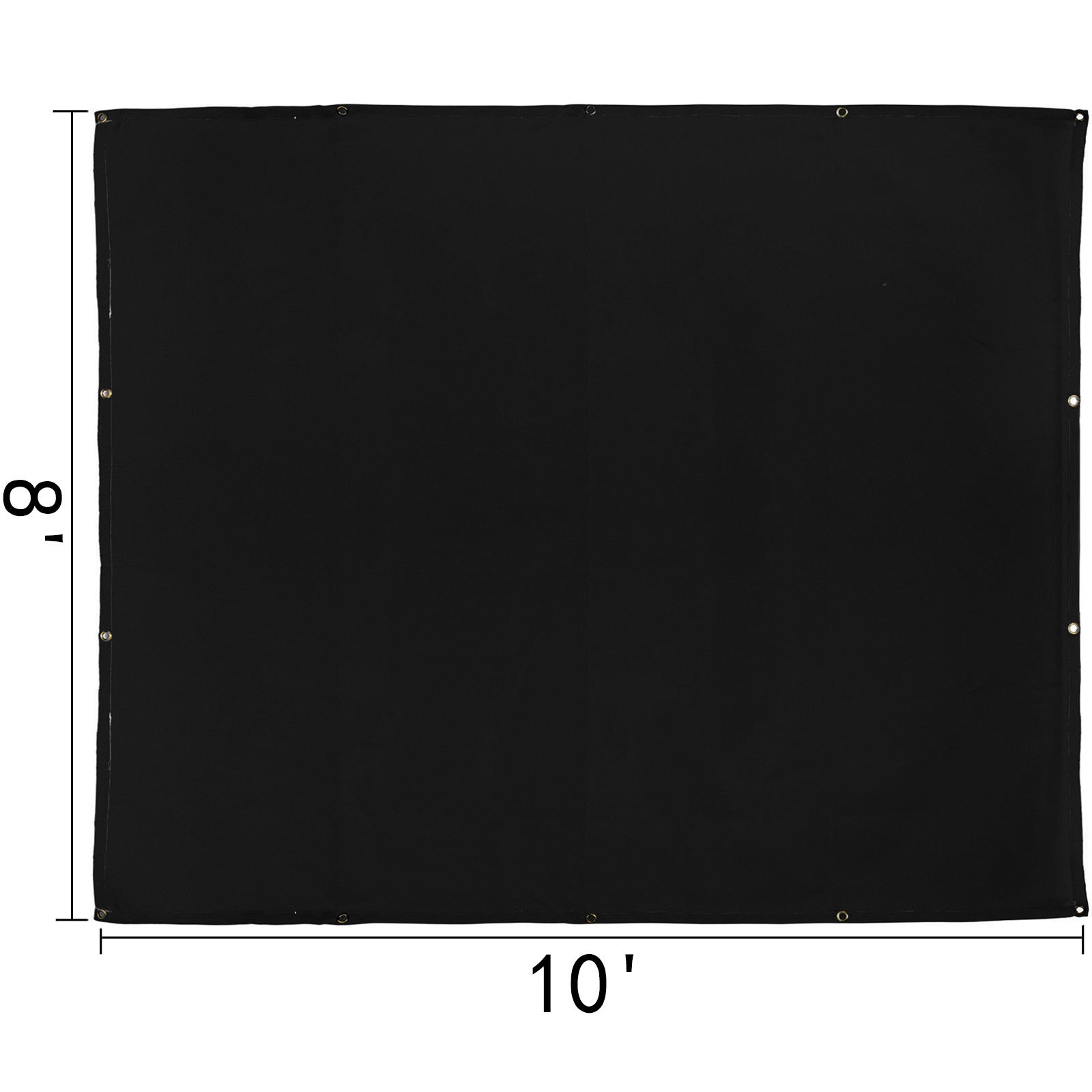 Couverture Soudure VEVOR en Fibre de Verre 8×10 pi, Tapis Ignifuge, Bouclier de Protection Noir contre les Étincelles, pour Atelier et Station-Service - 5