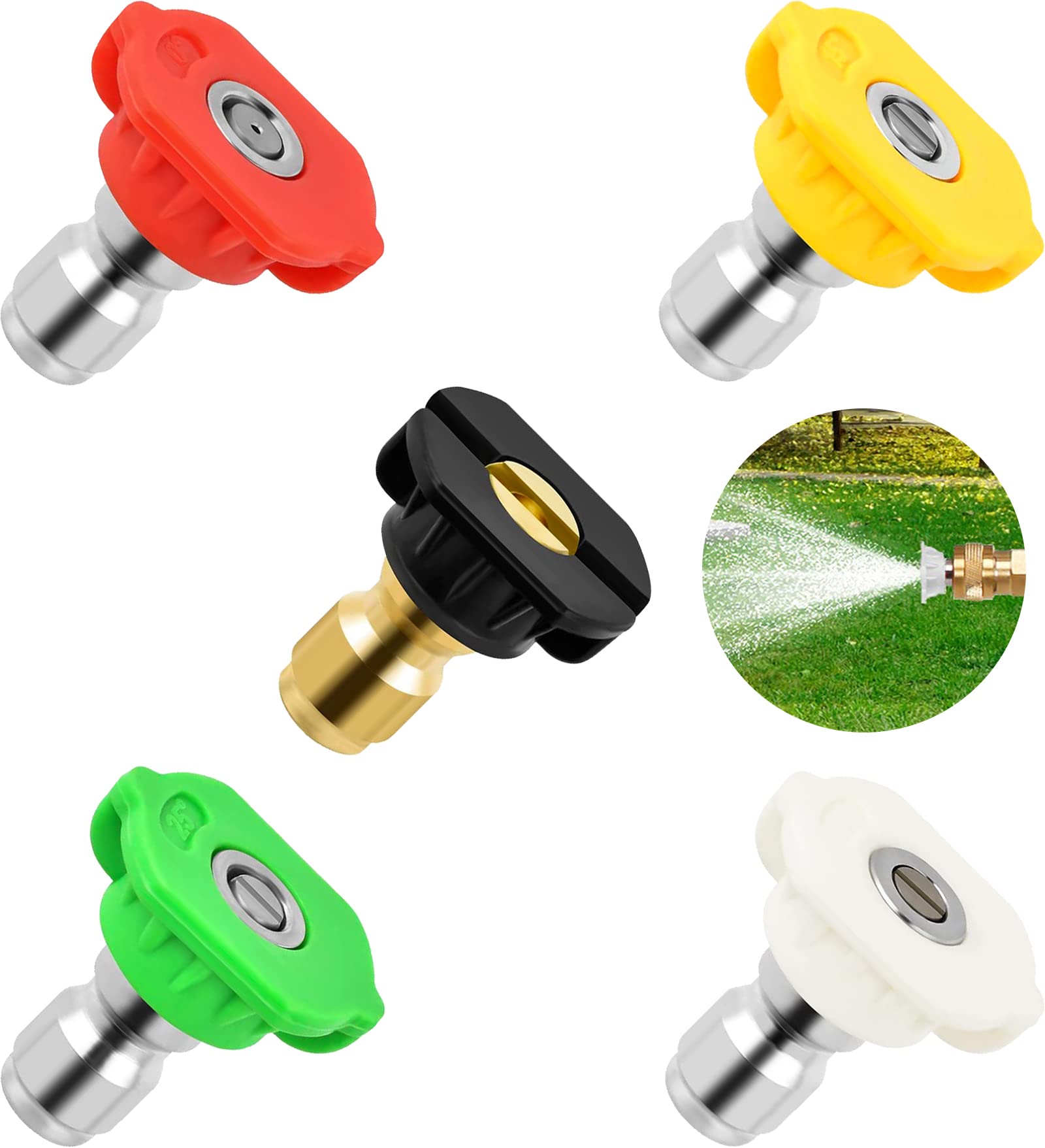 Buse Turbo Pour Nettoyeur Haute Pression - Jet Rotatif Réglable, Compatible Universel - 2