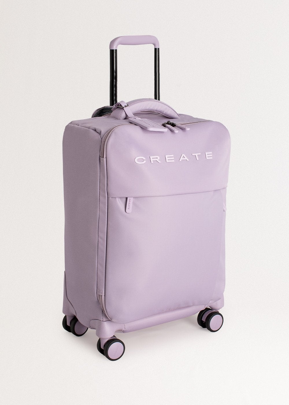 CREATE - LUGGAGE STUDIO SOFT - Miękka walizka z poliestru z zamkiem TSA i wielokierunkowymi kółkami - Lavande