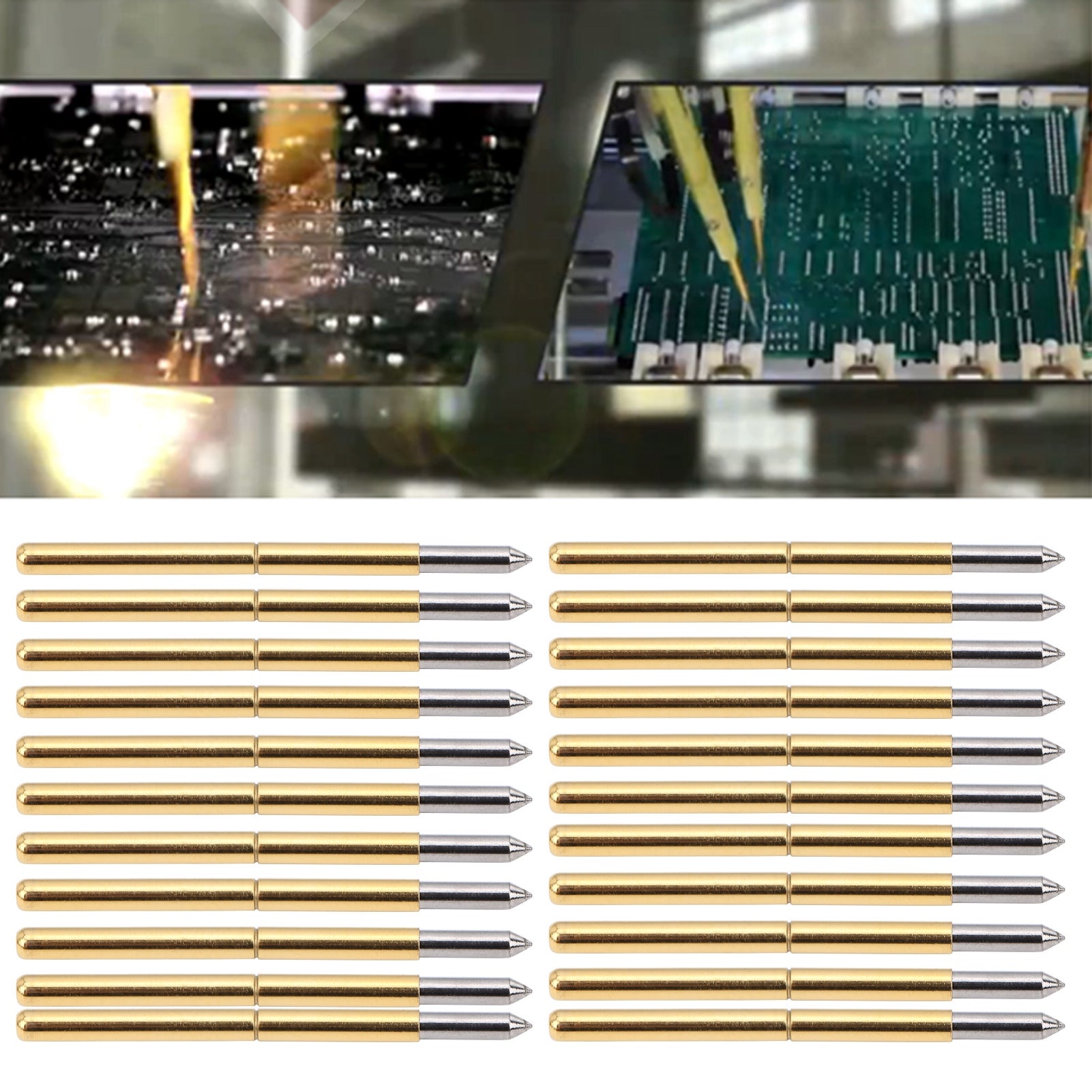 Sonda di prova con ago di prova P125-B (tipo a punta dritta) da 100 pezzi, perno di espulsione da 2,0 mm, sonda di prova con fissaggio a perno a molla - 7