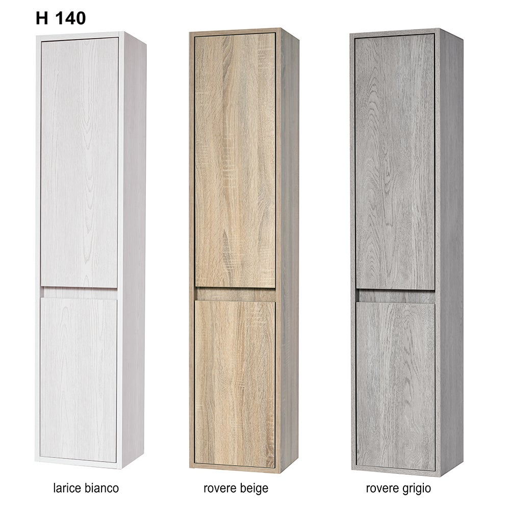 Colonne Salle De Bain Suspendue Poker 1 Porte | Armoire De Salle De Bain Haute Suspendue COULEUR 140cm De Haut X 34 9cm De Large X 32cm De Profondeur 87208605